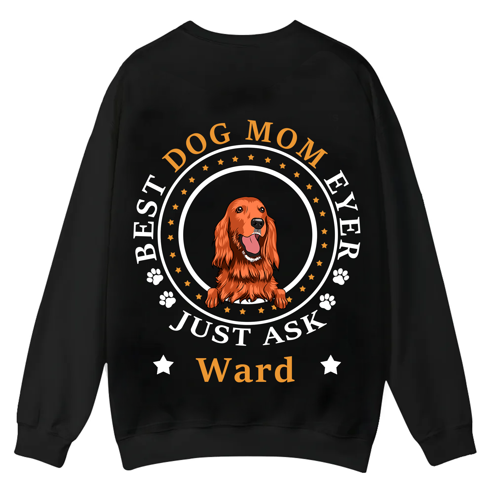 Best Dog Dad/Dog Mum Circle - Personalized Custom Unisex Casual Crewneck Sweatshirt
