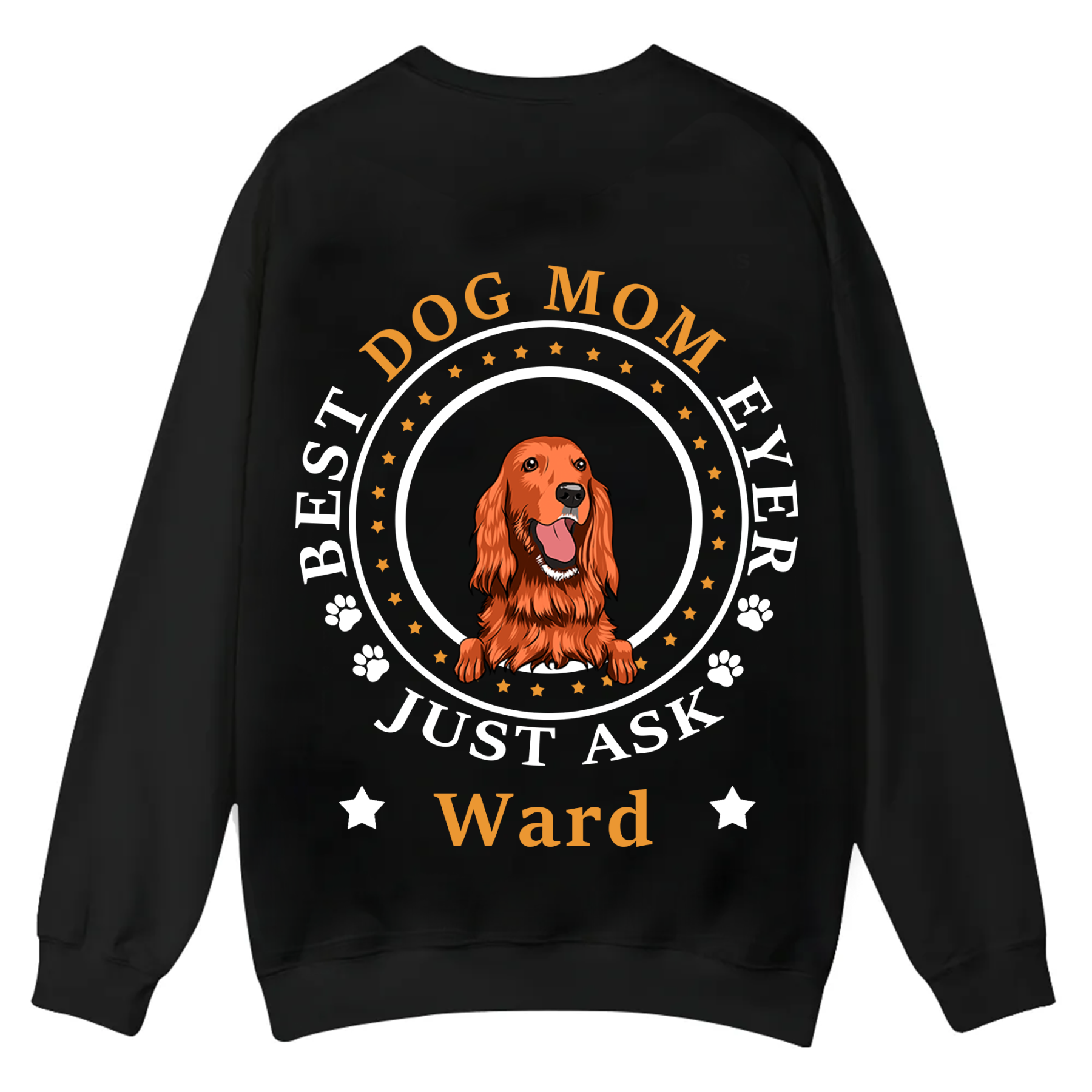 Best Dog Dad/Dog Mum Circle - Personalized Custom Unisex Casual Crewneck Sweatshirt