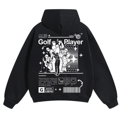 Golf Player Unisex Solid Color Hoodie wearishow
