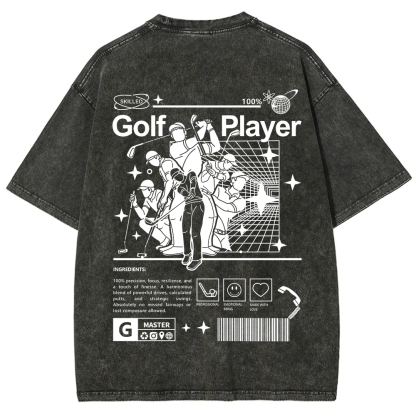 Golf Player Unisex Fit Washed T-Shirt