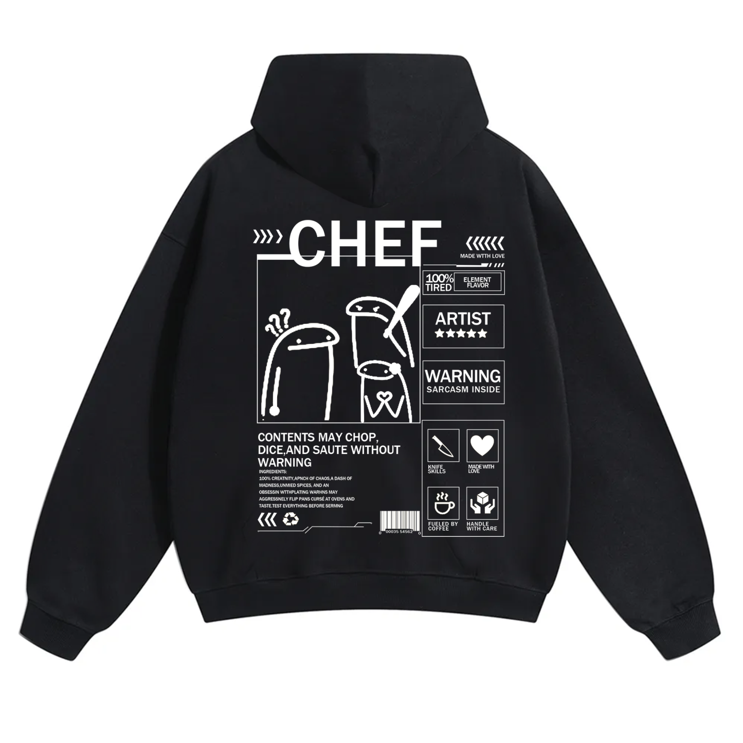 Chef Solid Color Unisex Hoodie