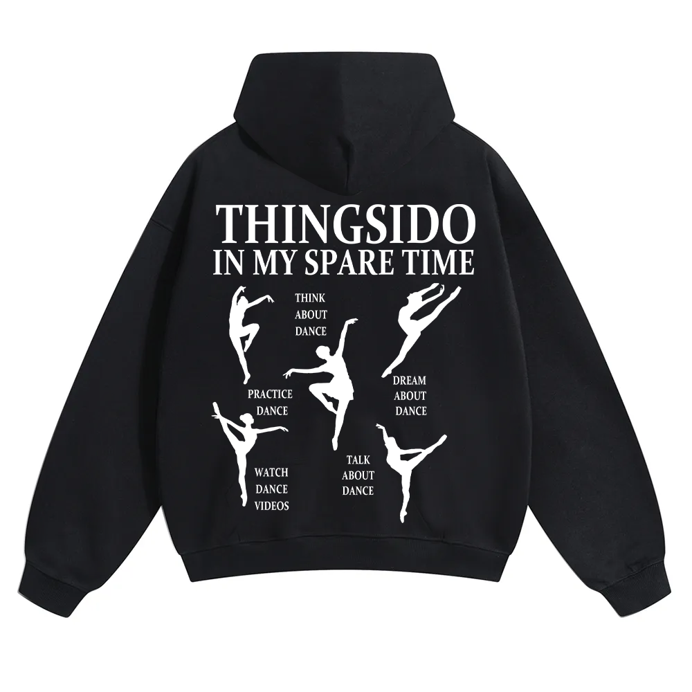 Thingsido In My Spare Time Unisex Solid Color Hoodie wearishow