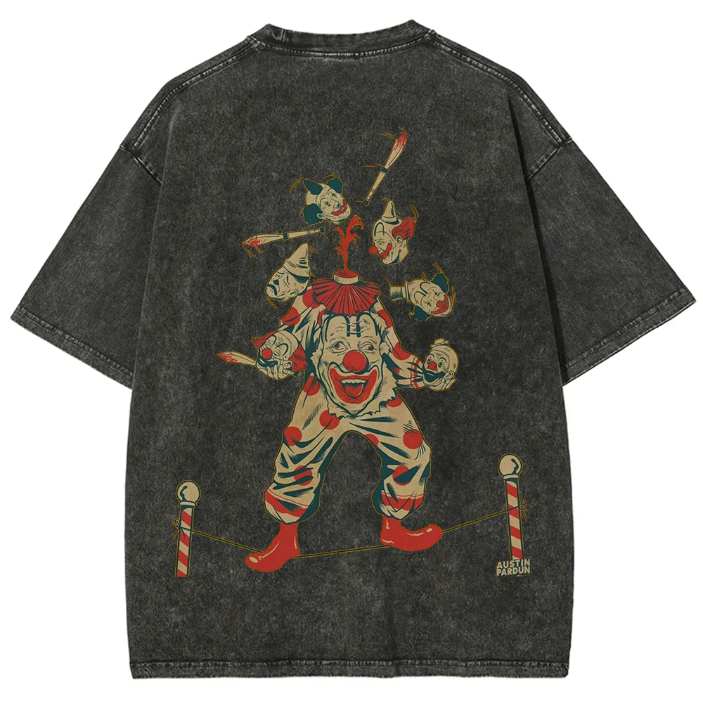 Halloween Clown Art Illustration Print Unisex Classic T-Shirt