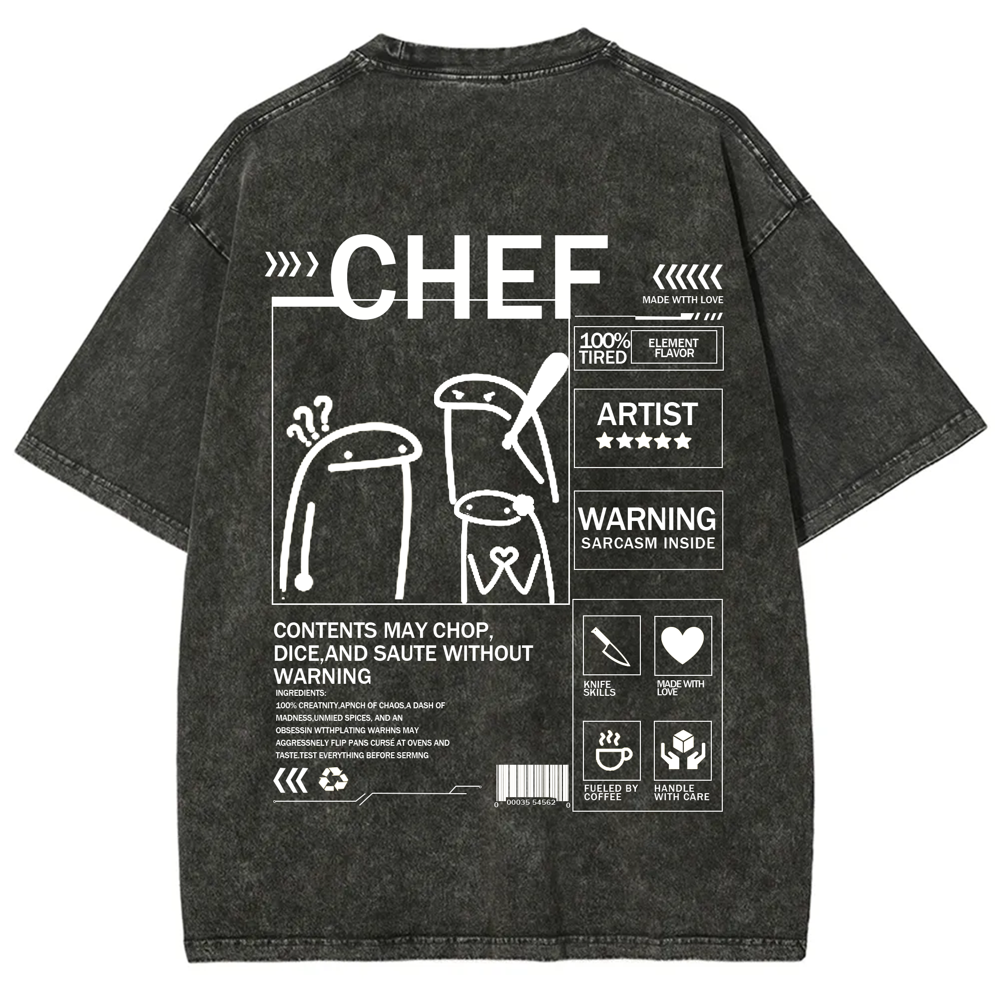 Chef Solid Color Unisex T-shirt