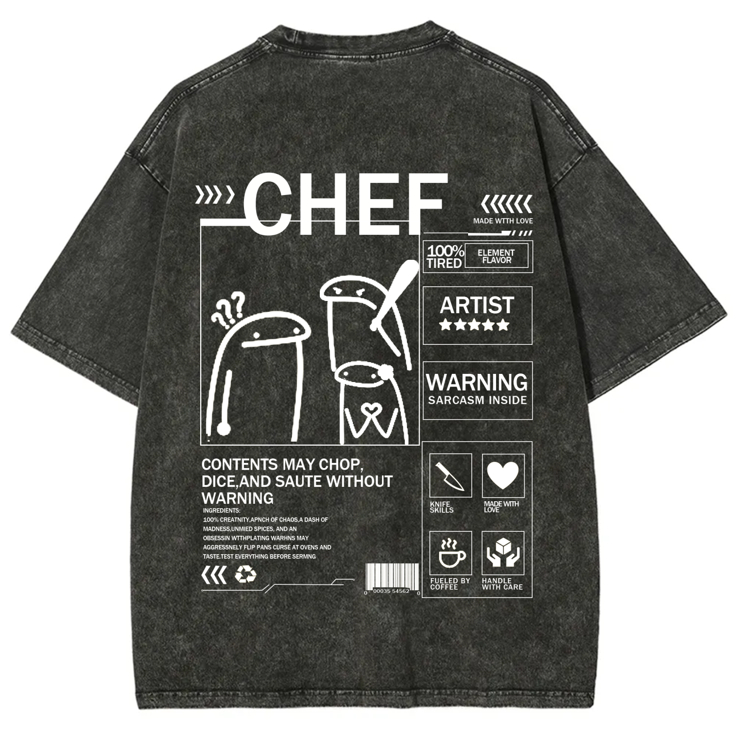 Chef Solid Color Unisex T-shirt