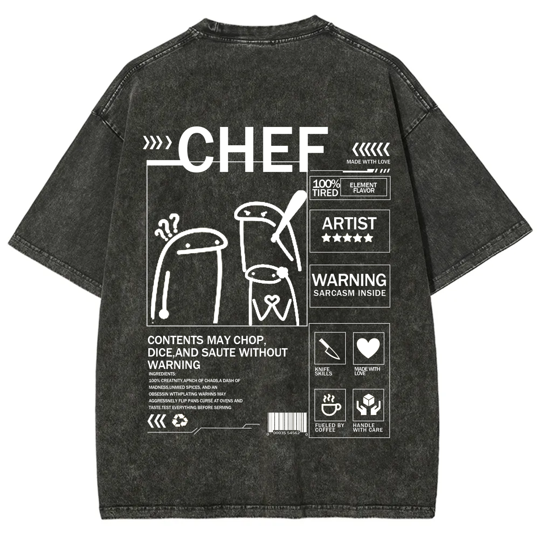Chef Solid Color Unisex T-shirt