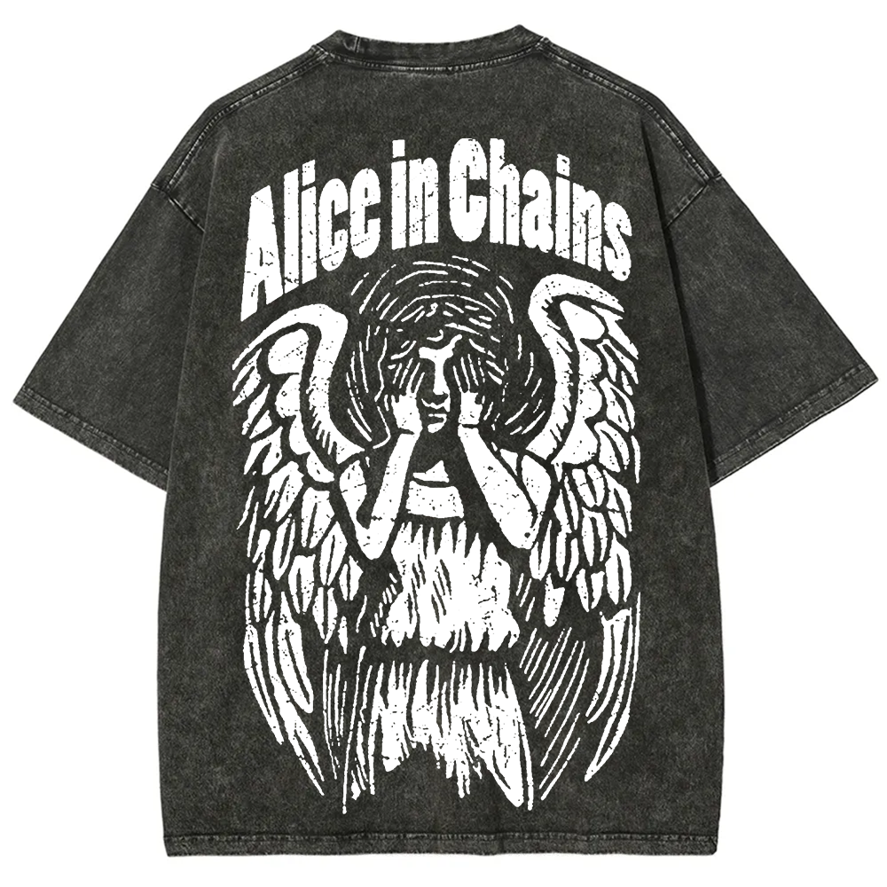 Unisex Vintage Washed Alice In Chains T-Shirt