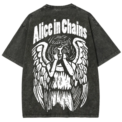 Unisex Vintage Washed Alice In Chains T-Shirt