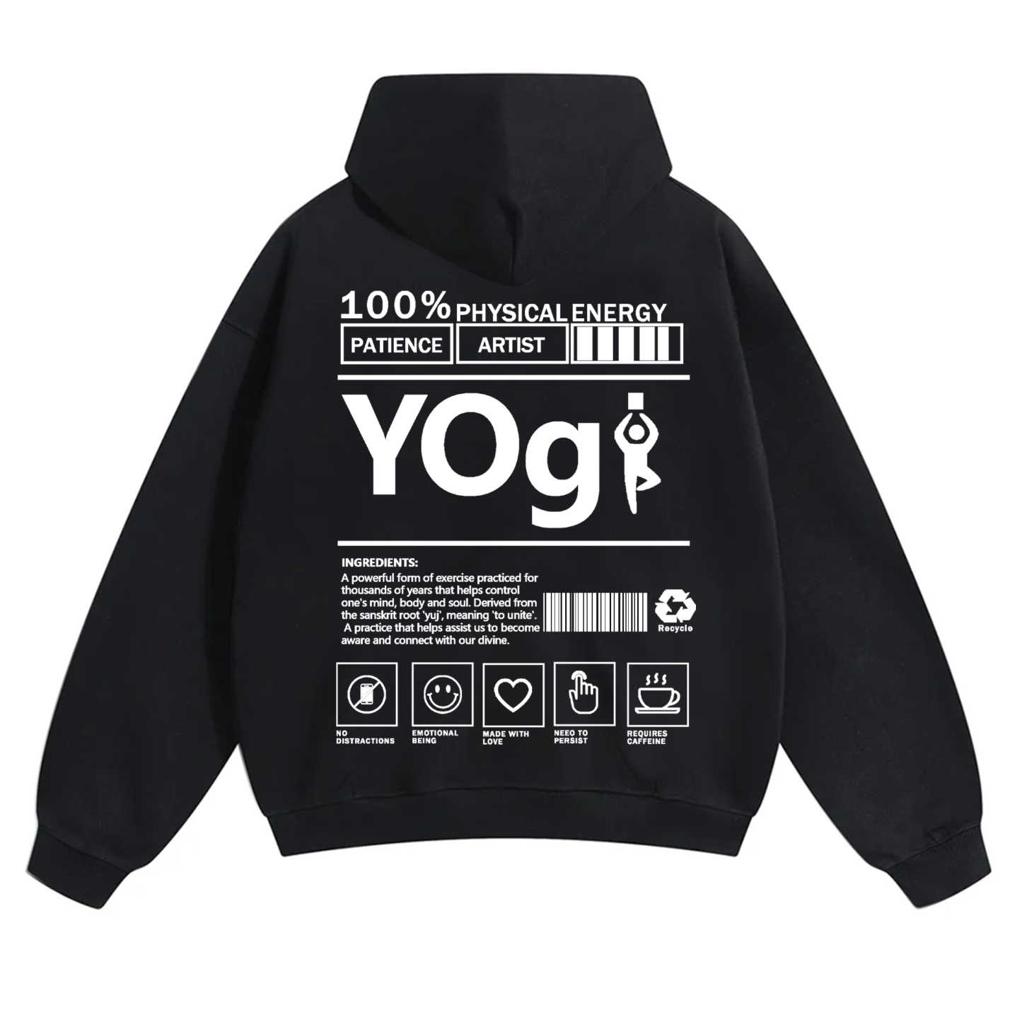 Yogi Solid Color Unisex Hoodie
