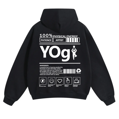 Yogi Solid Color Unisex Hoodie