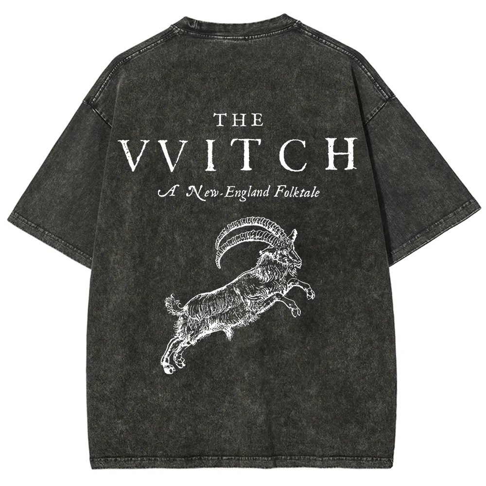 Unisex Vintage Washed The Witch  T-shirt