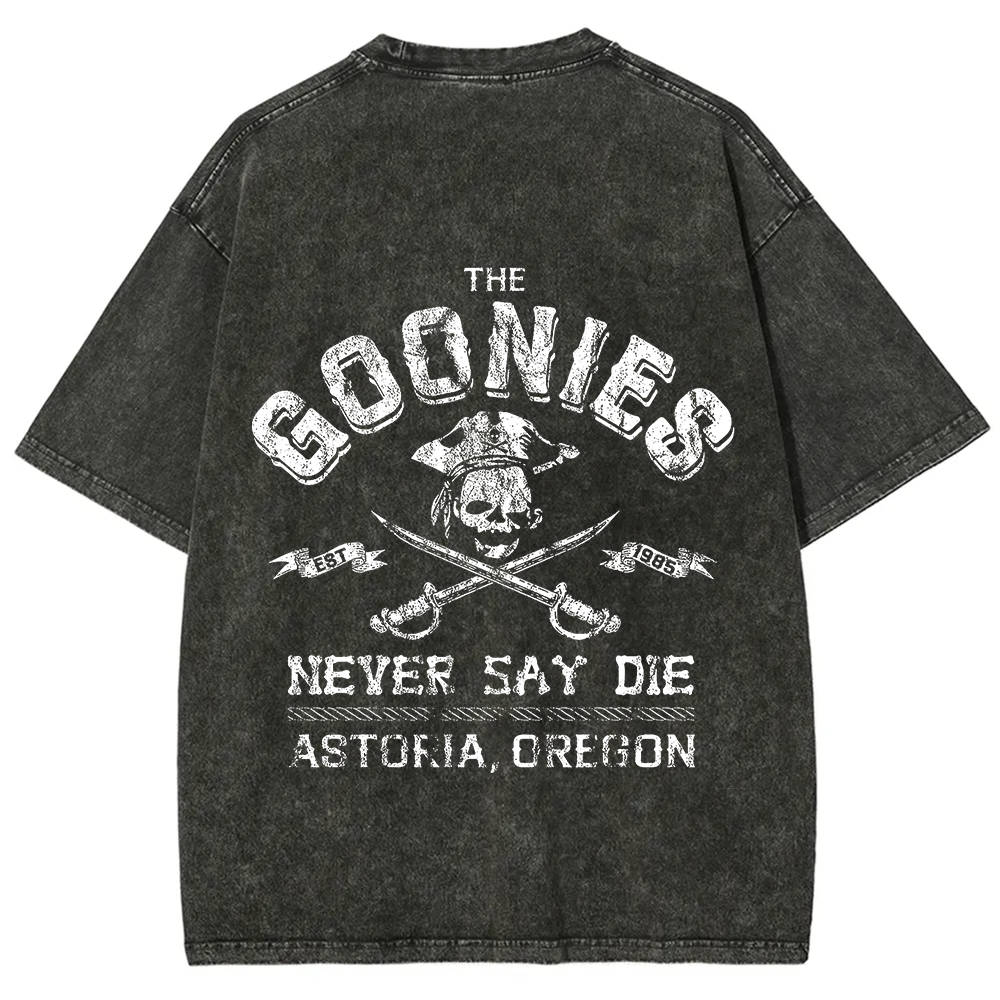 Unisex Vintage Washed The Goonies Never Say Die T-Shirt