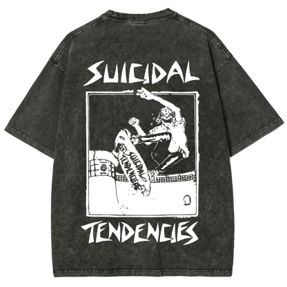 Suicidal Tendencies Band Vintage Washed  T-Shirt