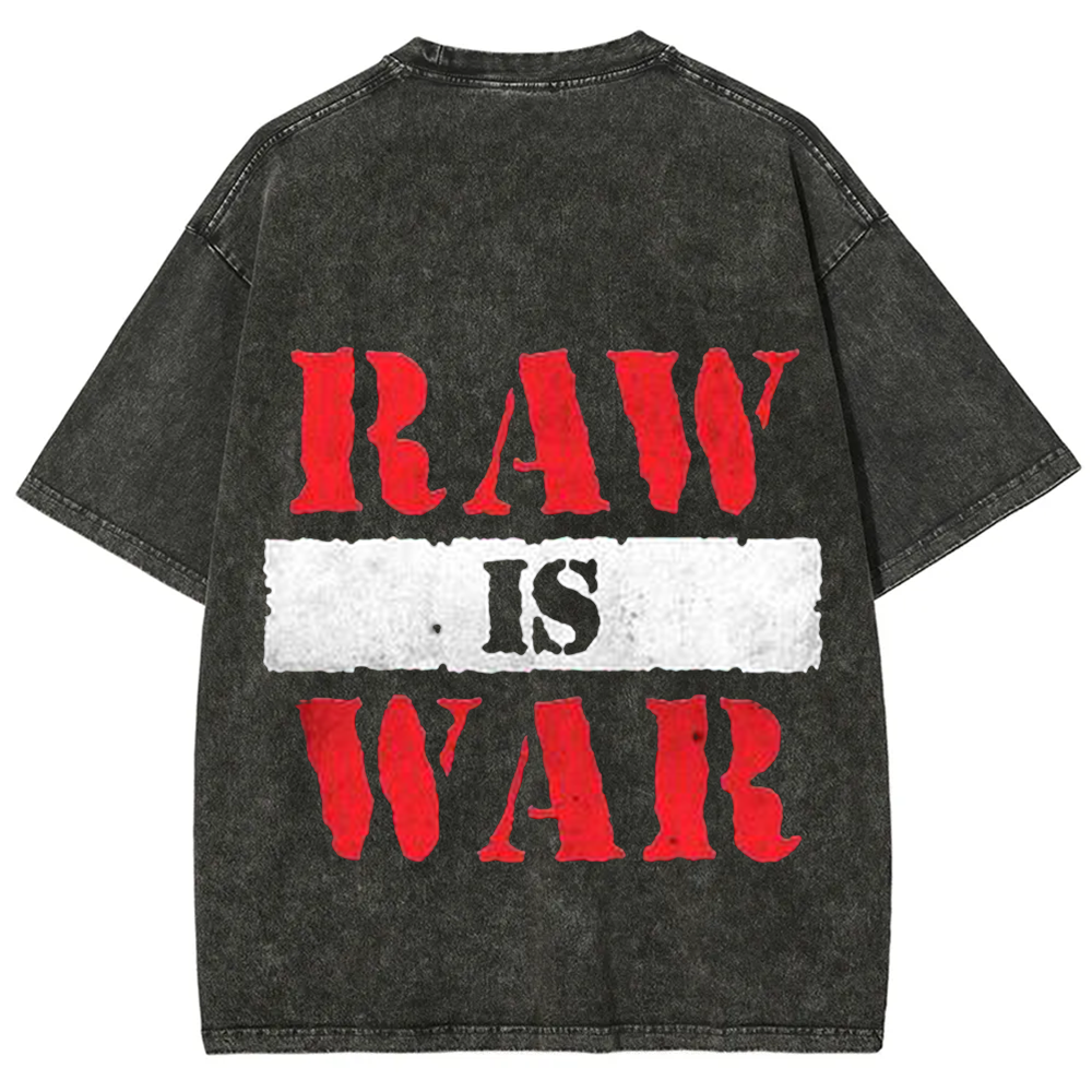 Wrestling WWE Raw Vintage Washed T-Shirt