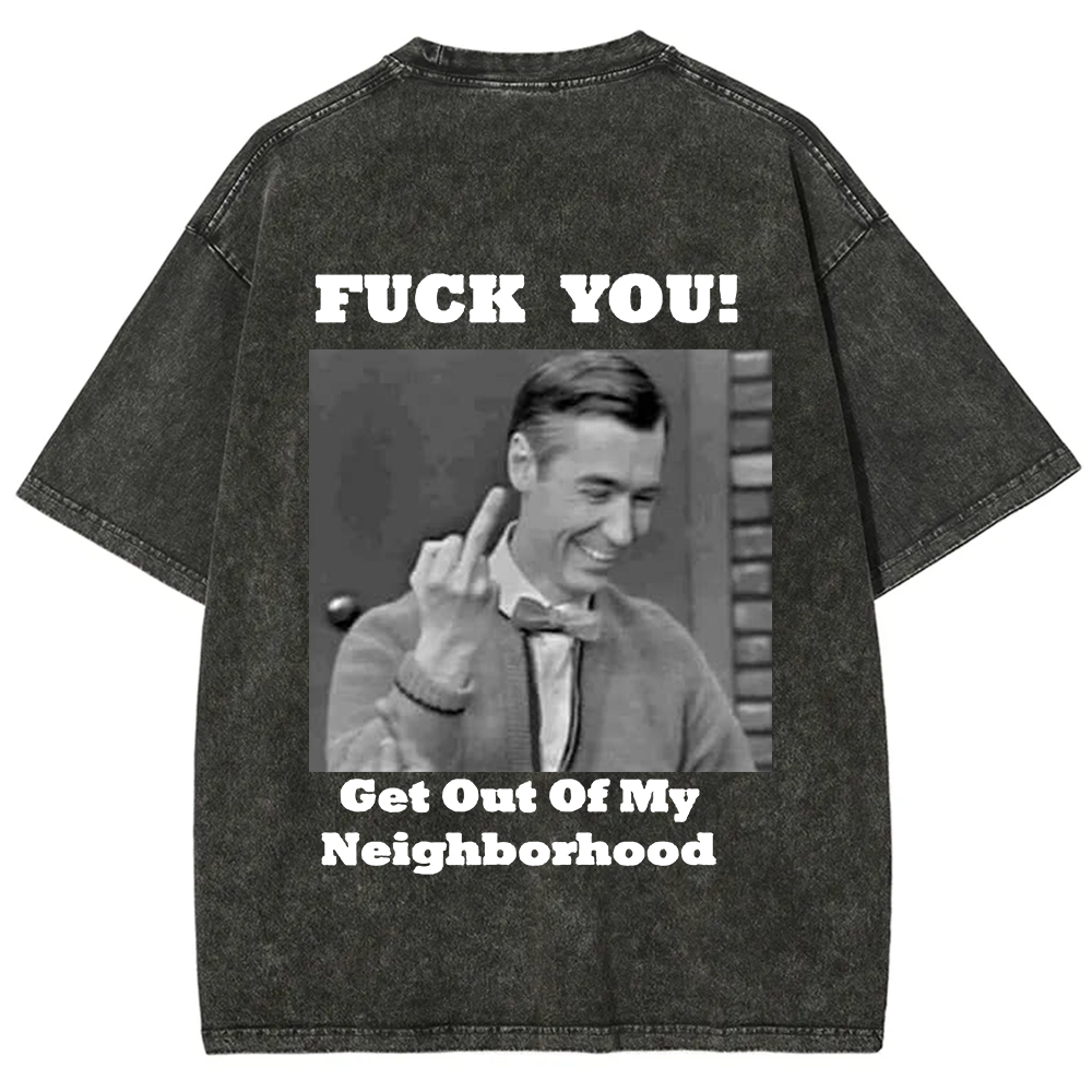Fuck You Print Casual T-Shirt