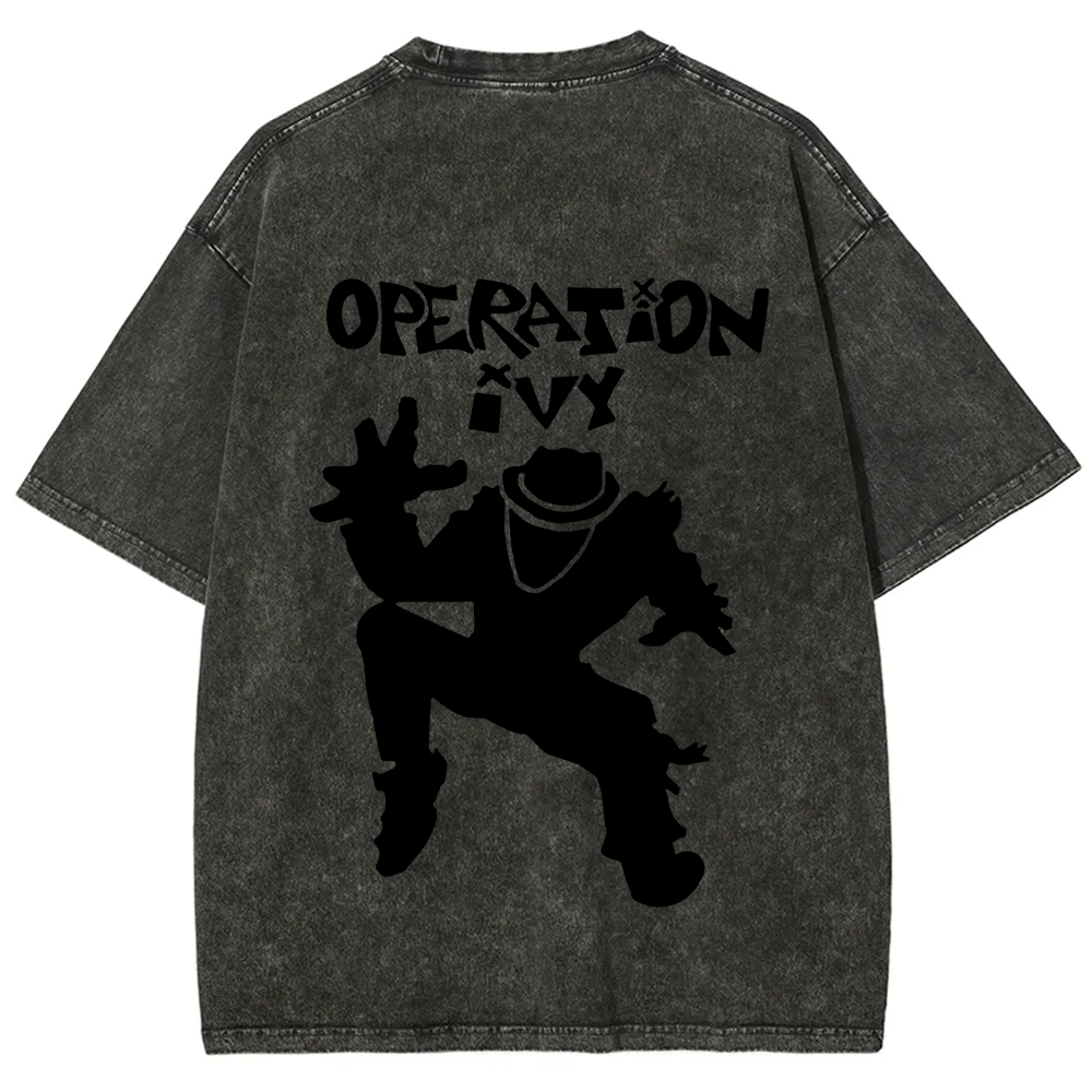 Unisex Vintage Washed Operation Ivy Band T-Shirt