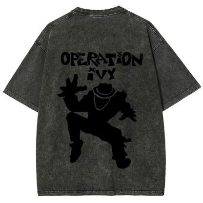 Unisex Vintage Washed Operation Ivy Band T-Shirt