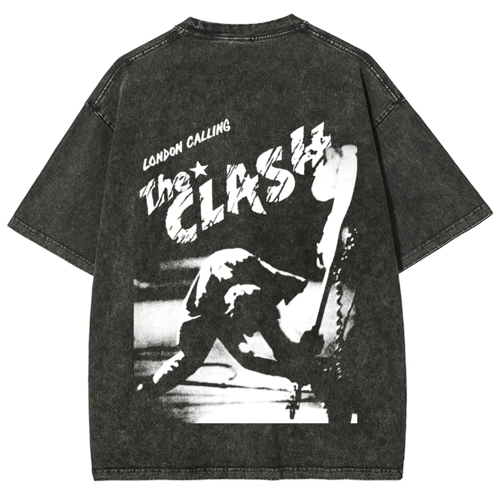 Vintage Washed The Clash Punk Band T-Shirt