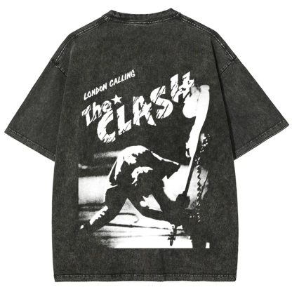 Vintage Washed The Clash Punk Band T-Shirt