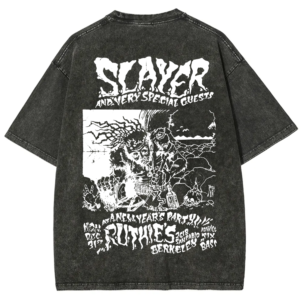 Unisex Retro Slayer Poster Printed t-Shirt