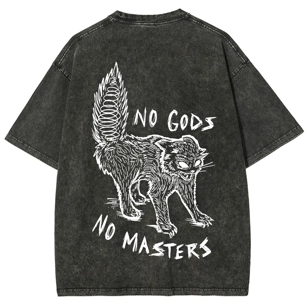 Unisex Vintage Washed No Gods No Masters t-Shirt