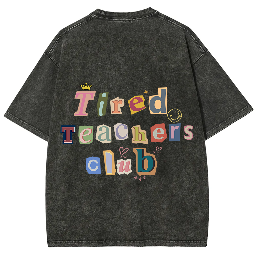 Tired Teachers Club Crop Tops?