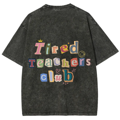 Tired Teachers Club Crop Tops?