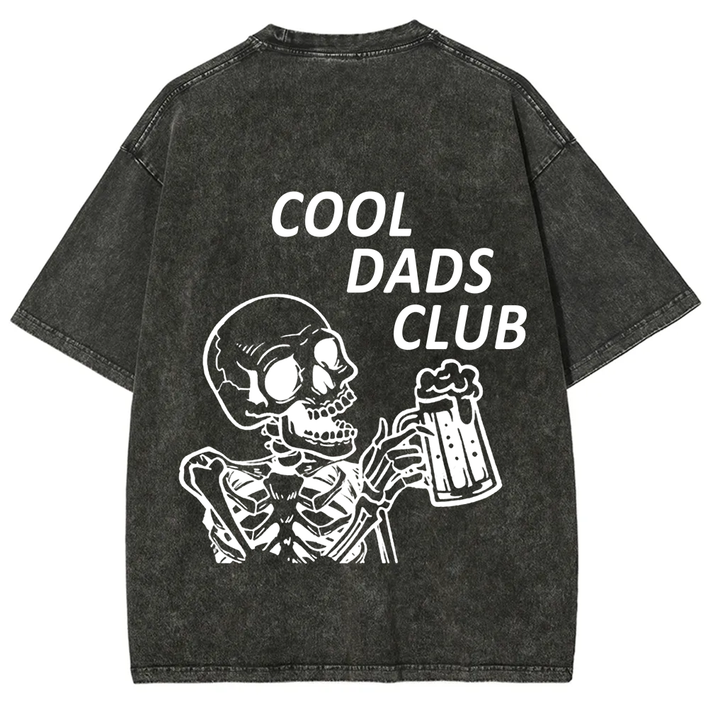 Cool Dads Club Unisex Fit Washed T-Shirt
