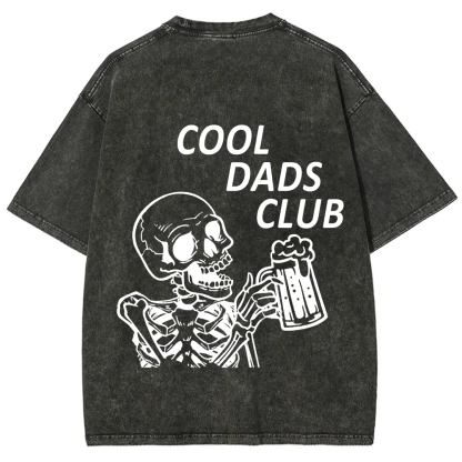 Cool Dads Club Unisex Fit Washed T-Shirt