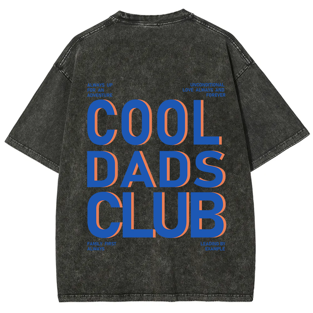 Cool Dads Club Unisex Fit Washed T-Shirt