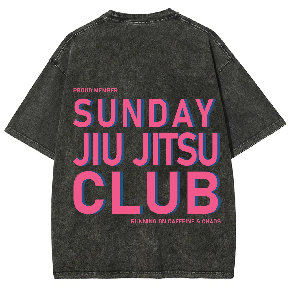 Sunday Jiu Jitsu Club Unisex Fit Washed T-Shirt