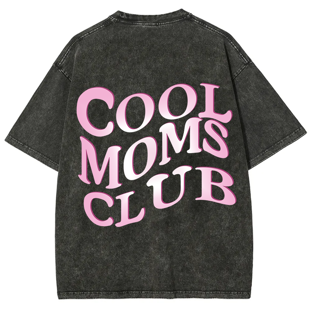 Cool Moms Club Snowflake Vintage Washed T-Shirt