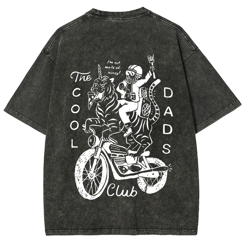 The Cool Dads Club Unisex Fit Washed T-Shirt