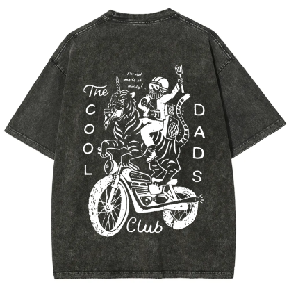 The Cool Dads Club Unisex Fit Washed T-Shirt