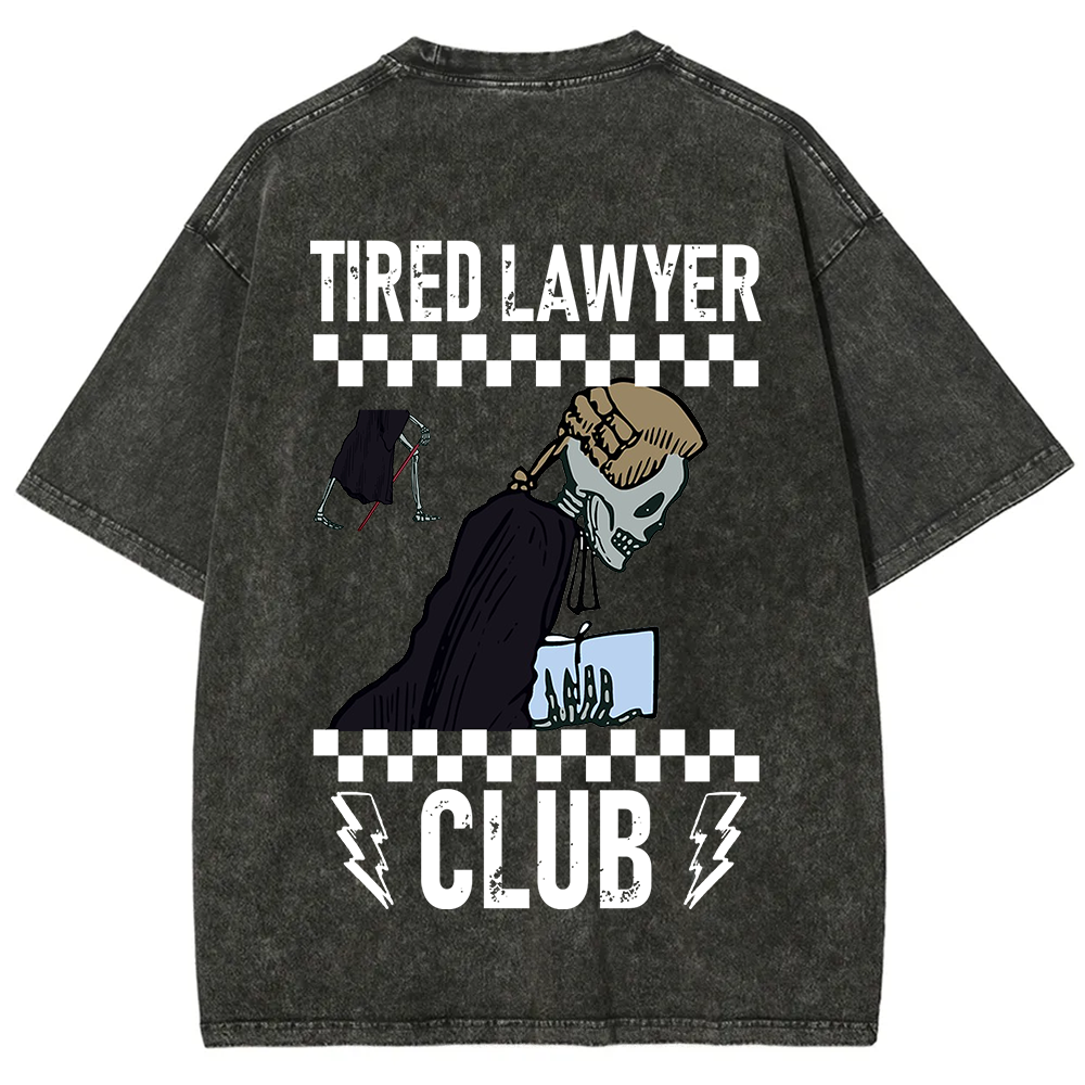 Tired Lawyer Club Unisex Fit Washed T-Shirt?