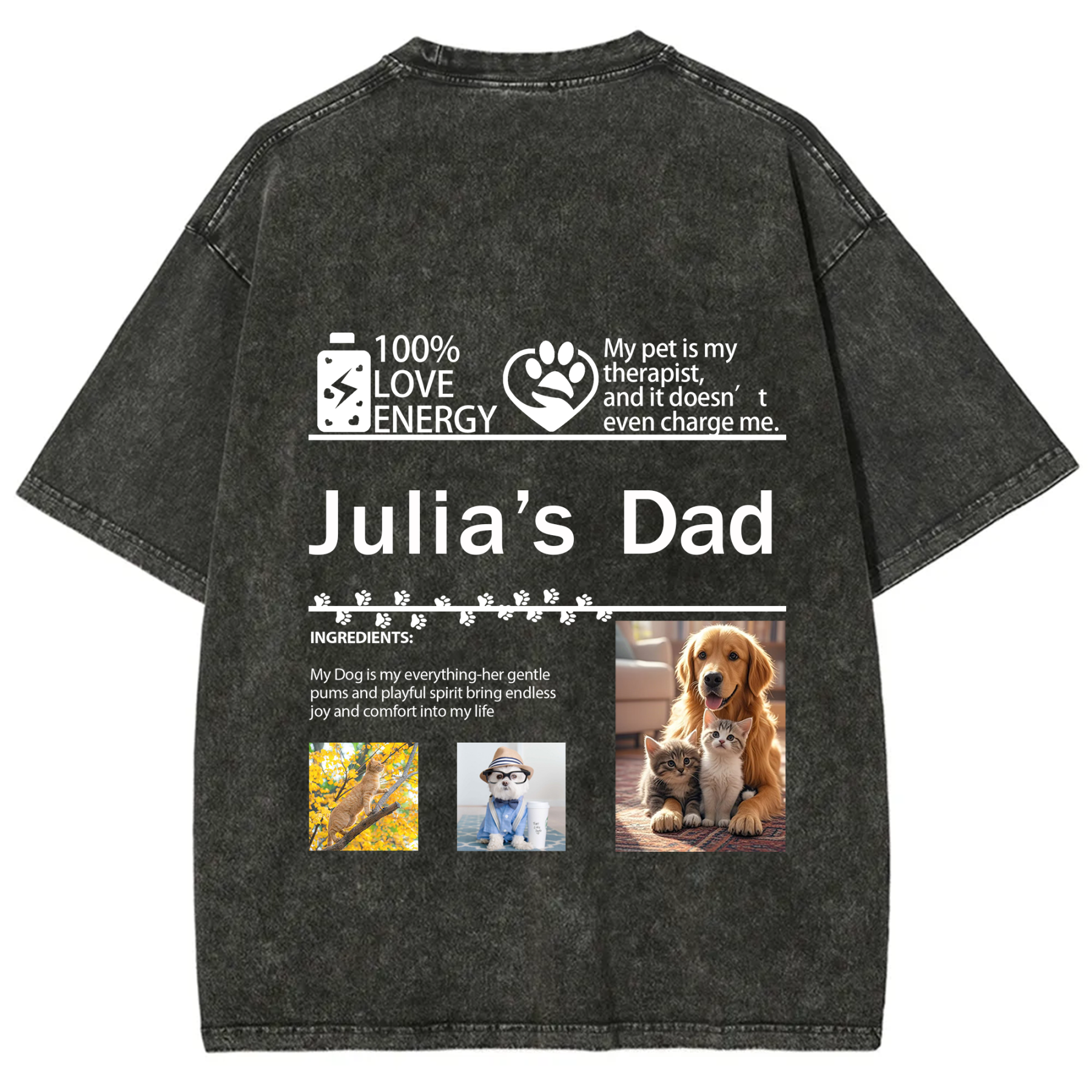 Pet Photo Creative Customized Unisex T-shirt