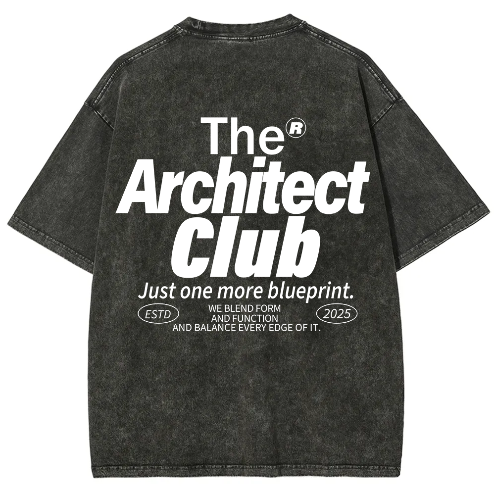 The Architect Club Unisex Fit Washed T-Shirt
