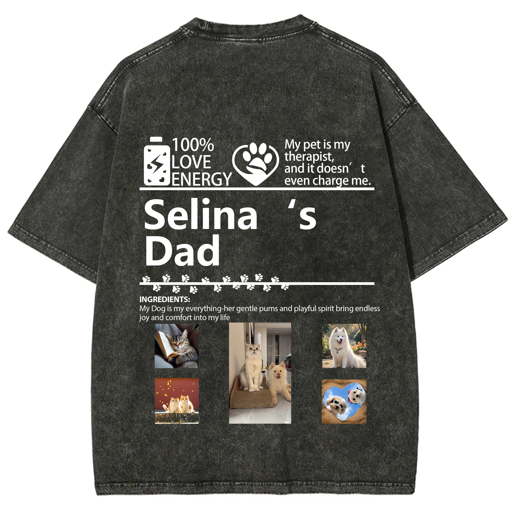 Pets Photos Creative Customized Unisex T-shirt
