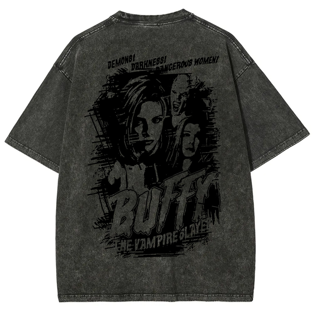 Buffy The Vampire Slayer TV Series Vintage Washed Washed t-Shirt