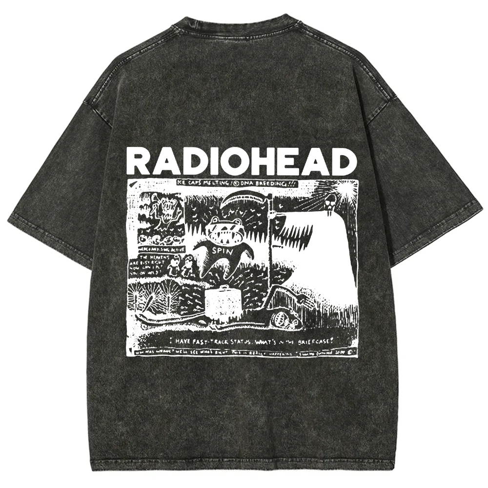 Unisex Cotton Radiohead Rock Band t-Shirt
