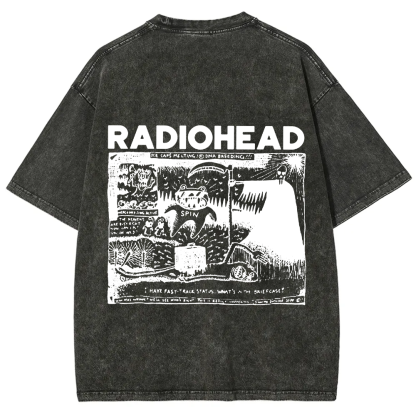 Unisex Cotton Radiohead Rock Band t-Shirt