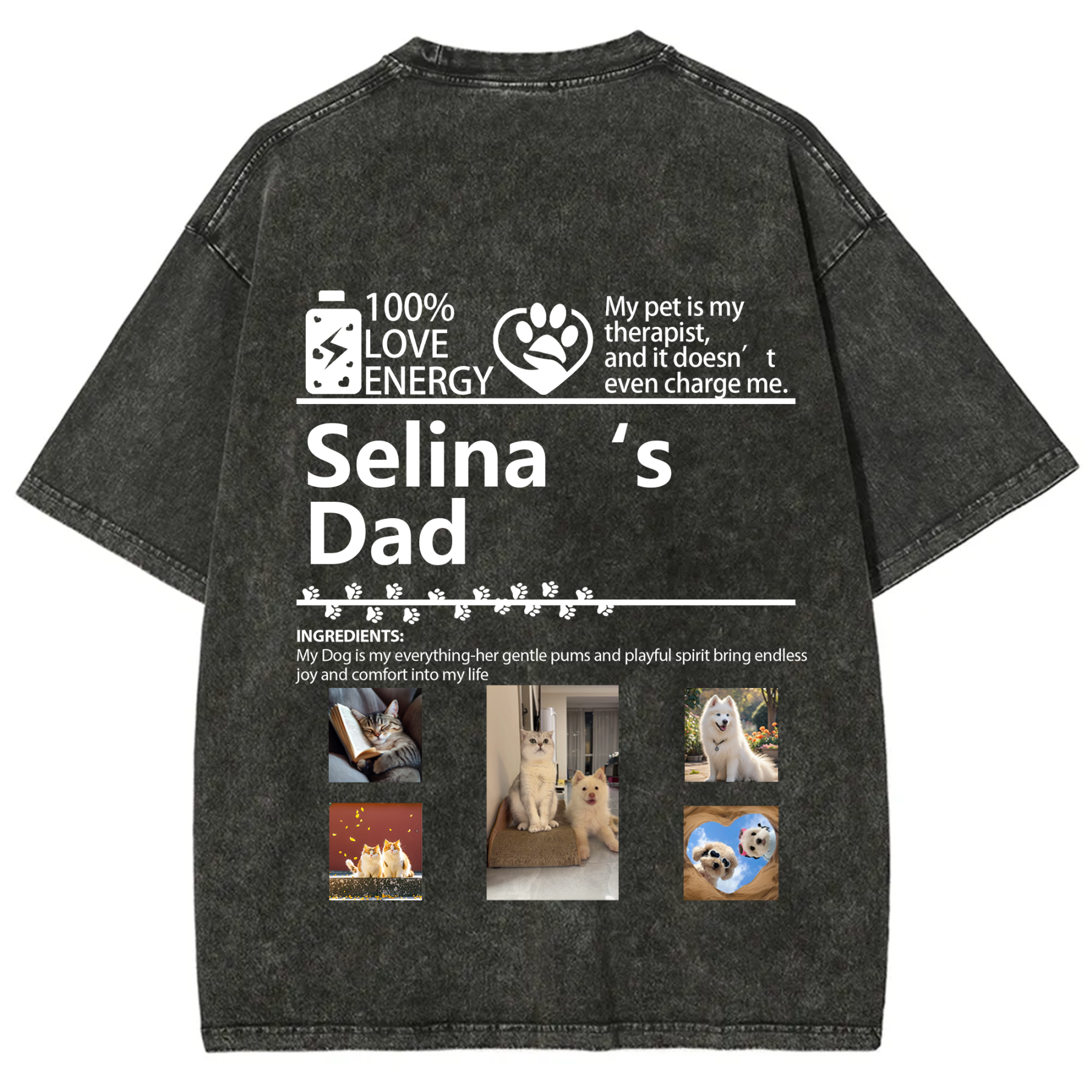 Pets Photos Creative Customized Unisex T-shirt