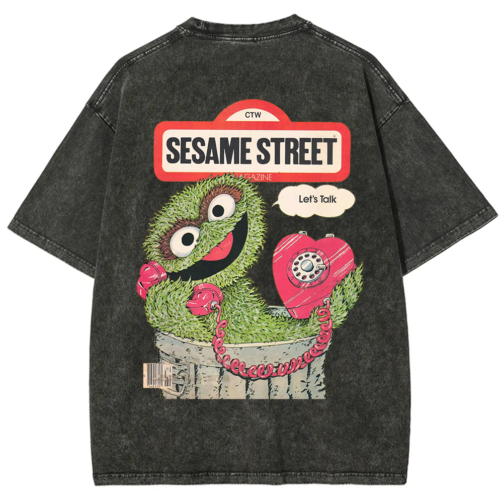 Ttalk Dirty Illustration Printed  t-Shirt