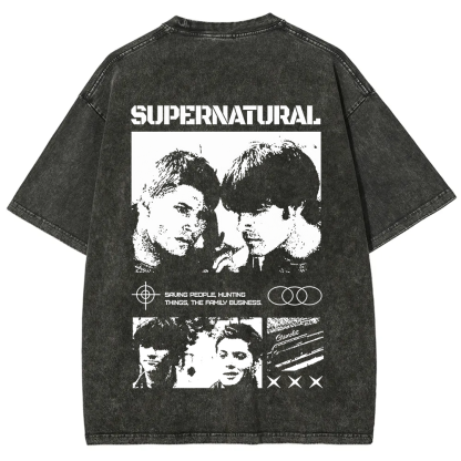 Supernatural TV Series Washed t-Shirt