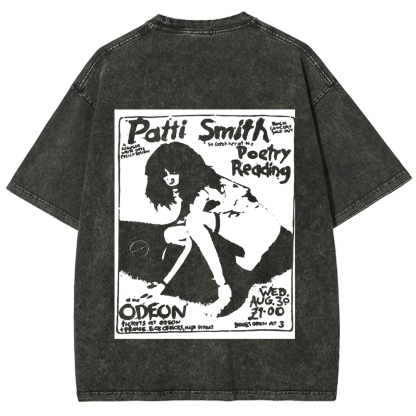 Patti Smith Celebrities Washed t-Shirt