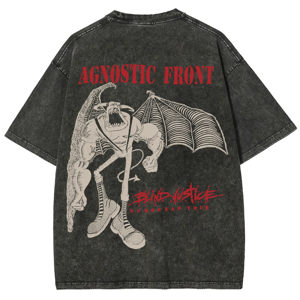 Agnostic Front Band Washed t-Shirt