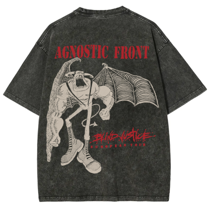 Agnostic Front Band Washed t-Shirt
