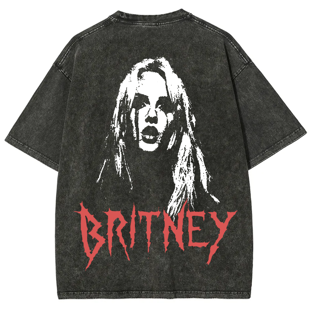 Britney Singer Washed t-Shirt