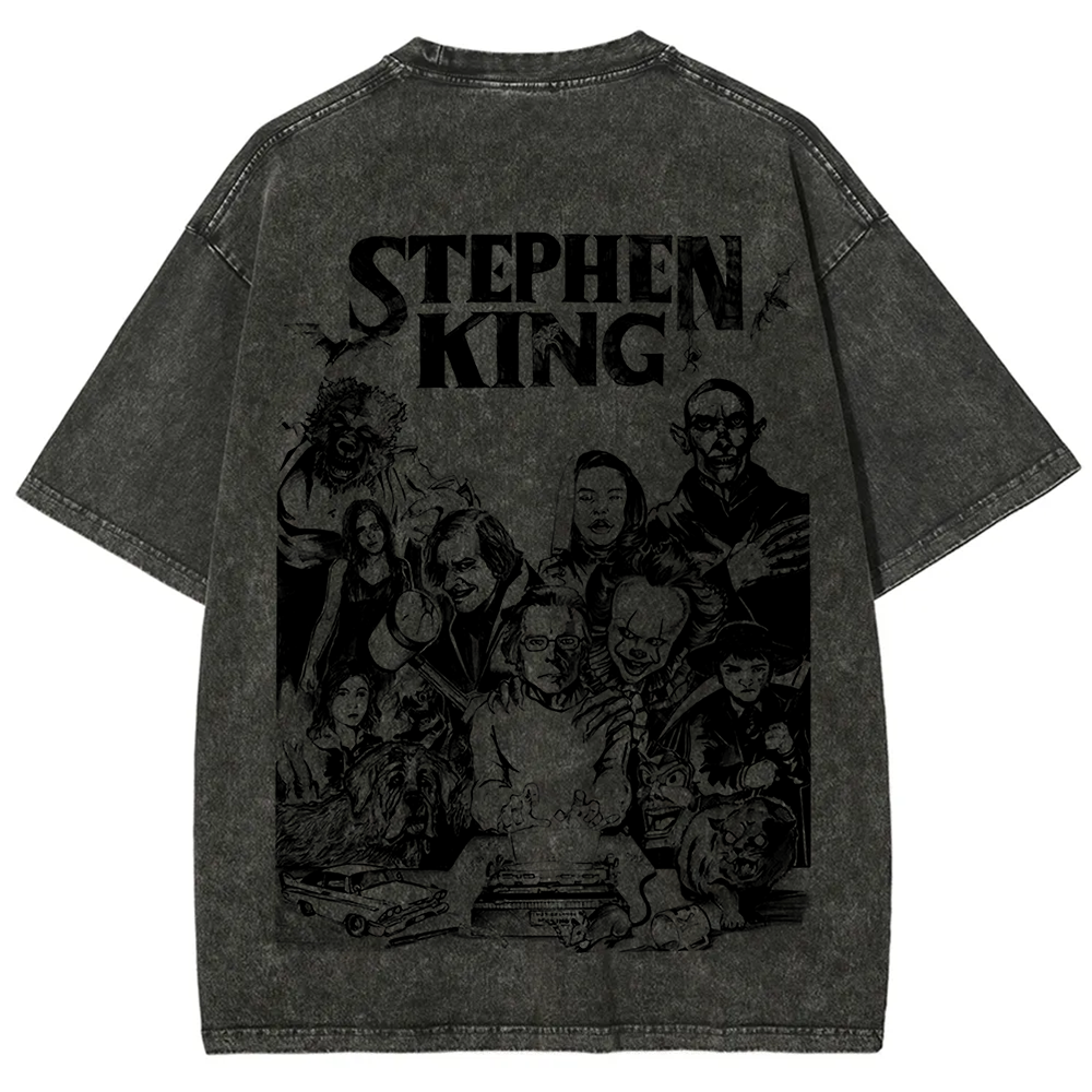 Unisex Casual Stephen King Celebrities Printed t-Shirt