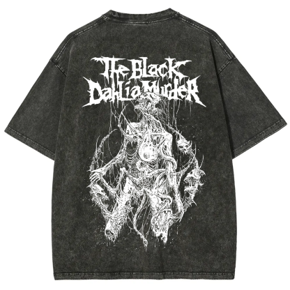 Unisex Vintage The Black Dahila Zombie t-Shirt